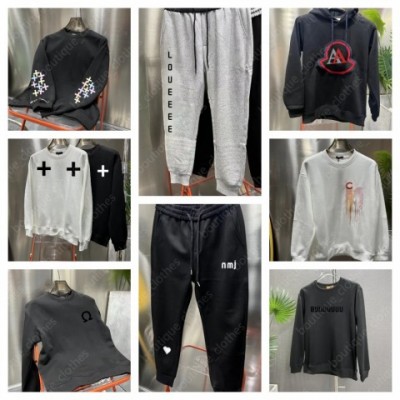 Designer Men's Breathable Cotton Hoodie with Monogram Pattern