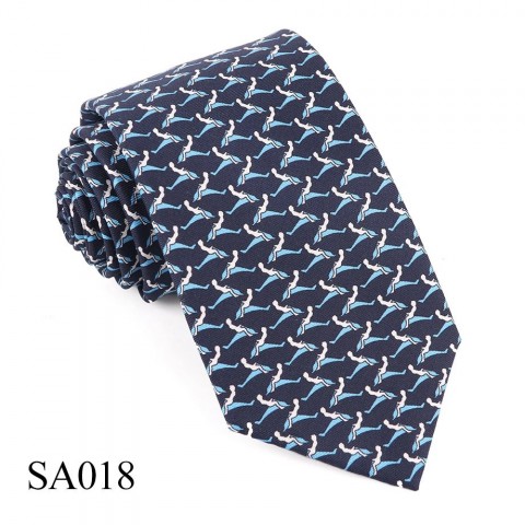 Tailor Smith Lavender Silk Novelty Necktie for Men with Bee and Butterfly Patterns