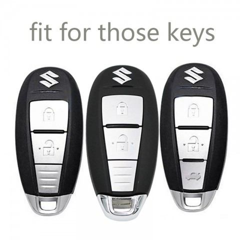Transparent TPU Key Cover for Suzuki S-Cross SX4 2022 Vitara Swift Ignis Kizashi Baleno Ertiga