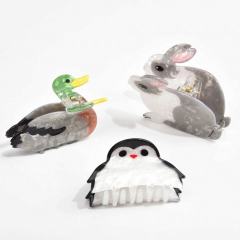 YHJ Cute Animal Clamps - Koala, Rabbit, Panda Hair Clips for Women