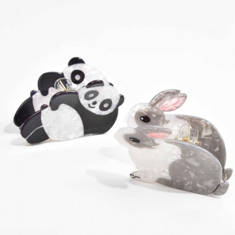 YHJ Cute Animal Clamps - Koala, Rabbit, Panda Hair Clips for Women