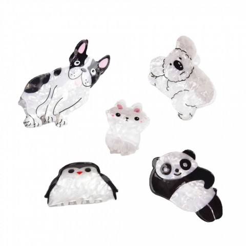 YHJ Cute Animal Clamps - Koala, Rabbit, Panda Hair Clips for Women