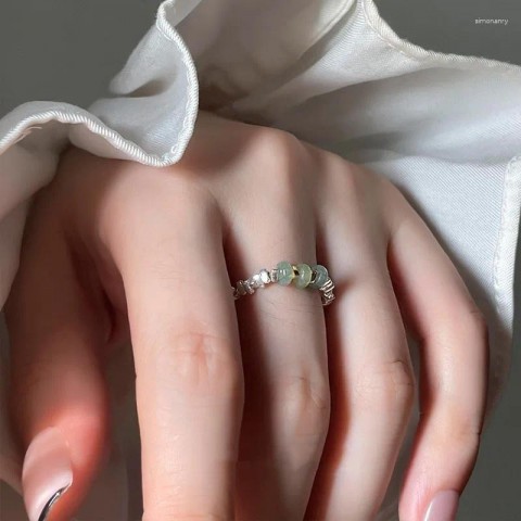 Adjustable Korean Cluster Rings for Women