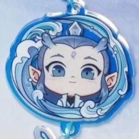 Nezha Magic Children's Acrylic Keychain Clock Pendant, Gray Tin Alloy for Boys