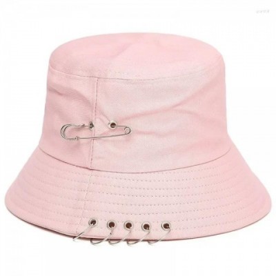 Unisex Beret with Brooch Ring, Fashionable Fisherman's Hat, Outdoor Beach Sun Hat