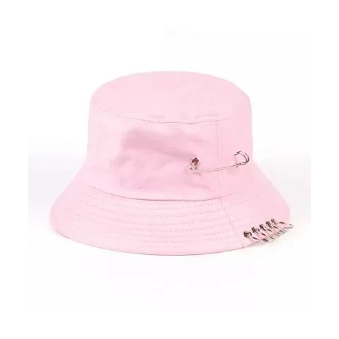 Unisex Beret with Brooch Ring, Fashionable Fisherman's Hat, Outdoor Beach Sun Hat