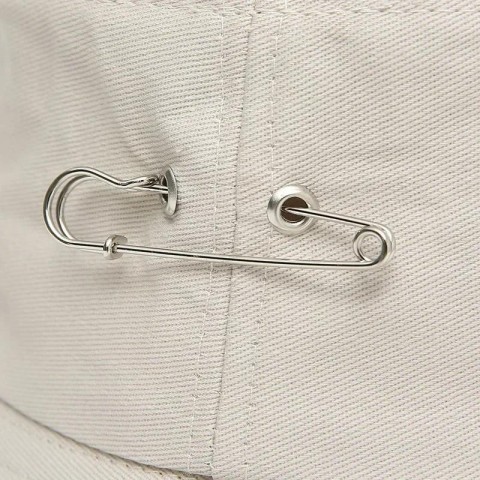 Unisex Beret with Brooch Ring, Fashionable Fisherman's Hat, Outdoor Beach Sun Hat