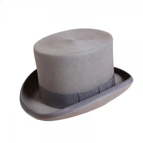 Wool Flat Fedora Hat for Men - Versatile Steampunk Style Unisex Top Hat