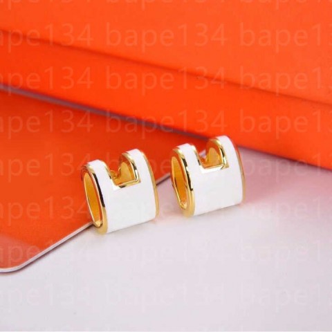 Stud Earrings for Women, Luxury Brand Letter Studs, Multi-Color Gift for Weddings