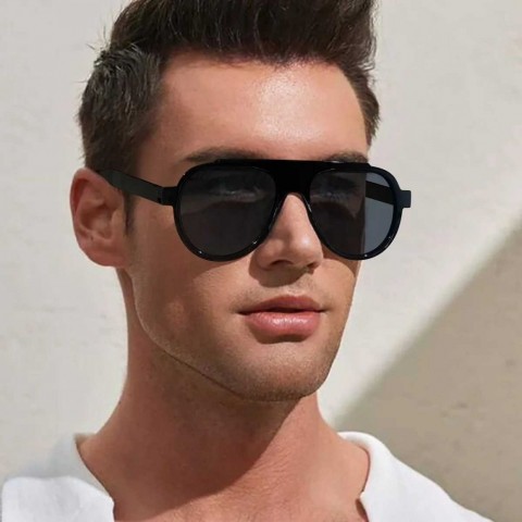 Vintage Brand Luxury Oversized Pilot Sunglasses for Men & Women - UV400 Protection