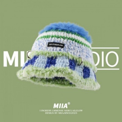Crochet Wool Fisherman Hats with Punk Knit Design for Unisex