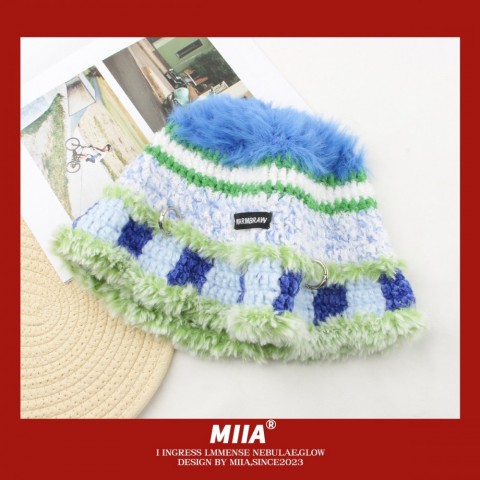 Crochet Wool Fisherman Hats with Punk Knit Design for Unisex