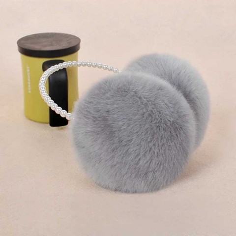 Warm Pearl Fur Earmuffs for Women