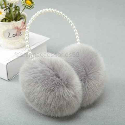 Warm Pearl Fur Earmuffs for Women
