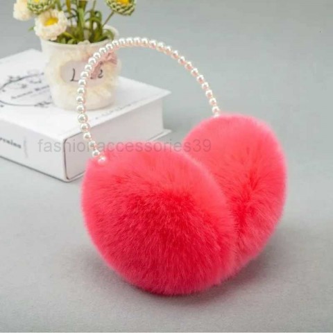 Warm Pearl Fur Earmuffs for Women