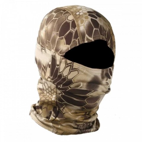 Comfortable 3-Piece Double-Sided Breathable Camo Tactical Face Mask for Men & Women Outdoor Sports