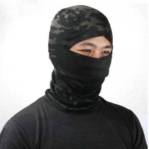 Comfortable 3-Piece Double-Sided Breathable Camo Tactical Face Mask for Men & Women Outdoor Sports