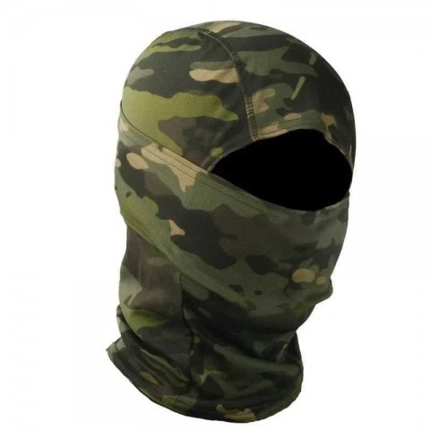 Comfortable 3-Piece Double-Sided Breathable Camo Tactical Face Mask for Men & Women Outdoor Sports