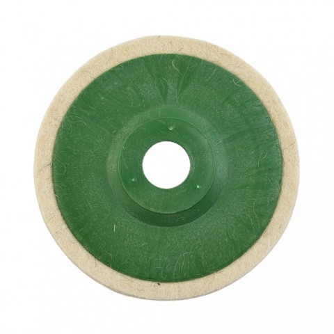jumlee Wool Buffing Wheel, 5 Inch Diameter, Customizable for Commercial Use