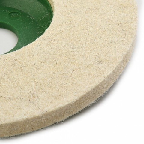jumlee Wool Buffing Wheel, 5 Inch Diameter, Customizable for Commercial Use