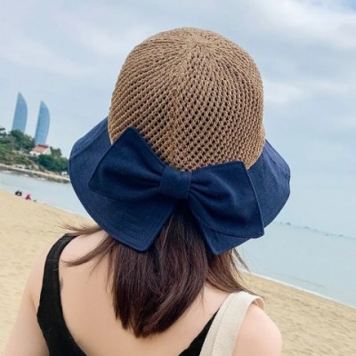 Womens Summer Sun Protection Straw Hat - Fashionable Travel Bucket Hat