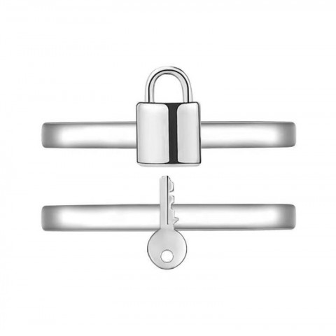 Sterg Sier Fashionable Sterling Silver Key Ring - Perfect Gift for Couples