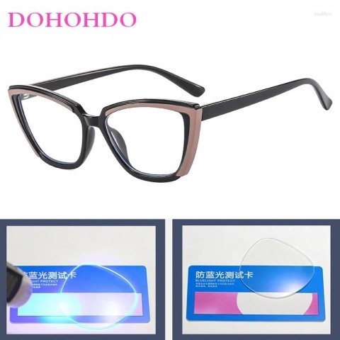 Luxury TR90 Cat Eye Sunglasses for Men and Women with Anti-Blue Light Protection