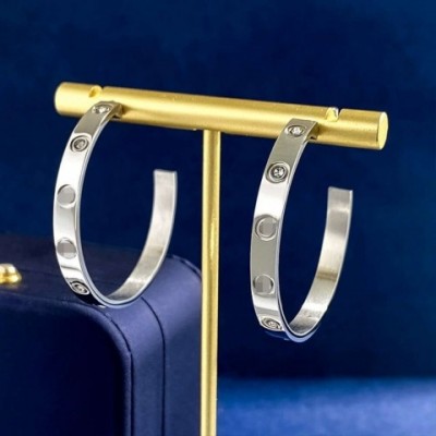 23 Piece Minimalist 18K Rose Gold Titanium Steel Earrings for Women