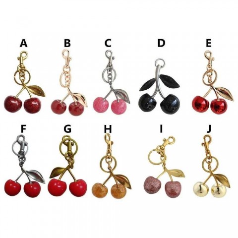 Cherry Pendant Iron Keychains for Boys - Unique Charm and Classic Style