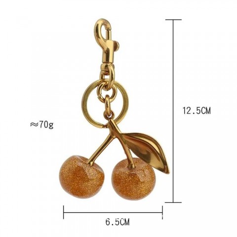 Cherry Pendant Iron Keychains for Boys - Unique Charm and Classic Style