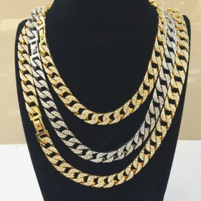Mens High-Quality Gold Cuban Link Chains Jewelry