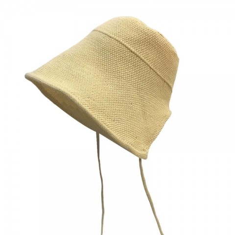 Wide Brim Sun Protection Straw Hat with Adjustable Strap for Women
