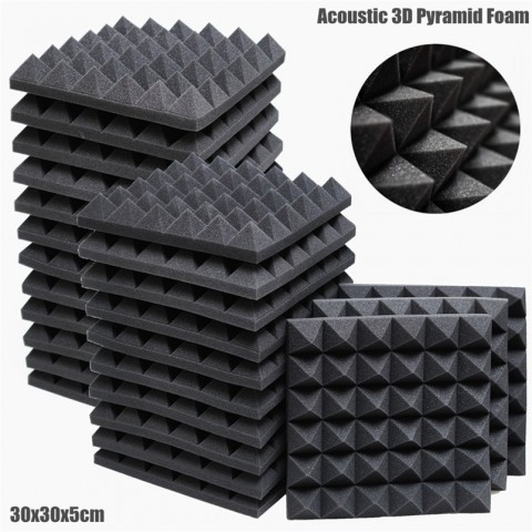 1224Pcs High-Density Acoustic Panels for Soundproofing Studio & KTV