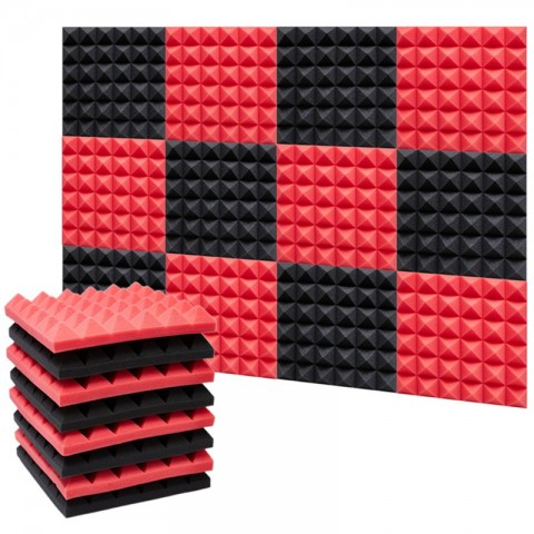 1224Pcs High-Density Acoustic Panels for Soundproofing Studio & KTV