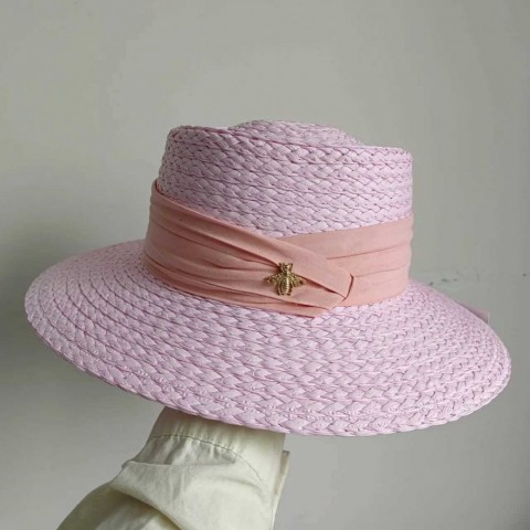 J250111 Men's Summer Lake Blue Wide Brim Multifunction Cowboy Hat with Elastic Band