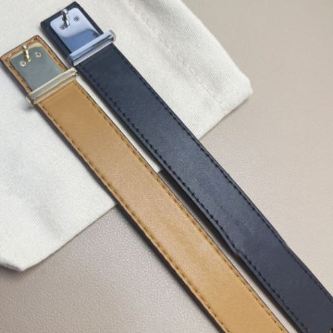 Luxury Men's Brown Leather Bangle Bracelet with Silver Toggle Clasp