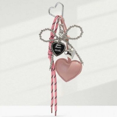 PU Women's Rope Keychain with Bow Charm Pendant - Elegant Jewelry Gift for Girls XJ250409