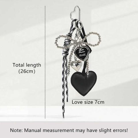 PU Women's Rope Keychain with Bow Charm Pendant - Elegant Jewelry Gift for Girls XJ250409