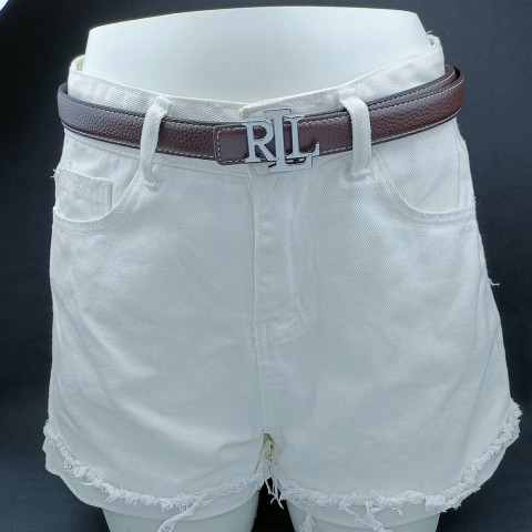 RLL Designer Leather Belt for Women 2024 AAAA F77