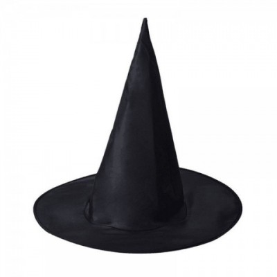 Halloween Wizard Hat - Unisex Polyester Wide Brim for Adults & Kids