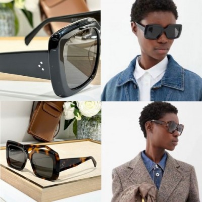 Fashion Designer 40263 Women's Extra Large Simple Square Sunglasses with UV400 Protection