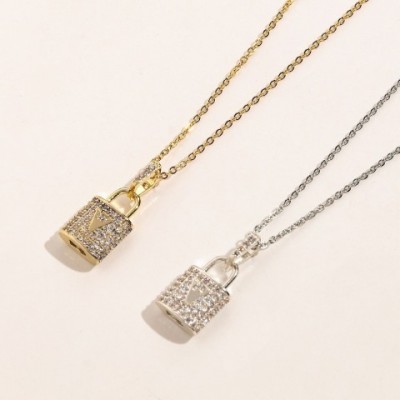 New Fashion 18K Gold Plated Stainless Steel Pendant Necklace with Crystal for Women