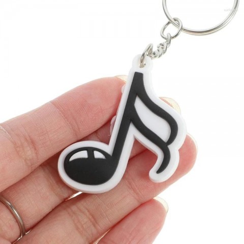 Music Microphone Keychains 100Pcs Boys Fashion Charms for Party Favors