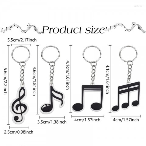 Music Microphone Keychains 100Pcs Boys Fashion Charms for Party Favors