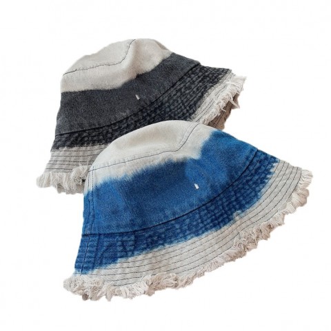 Tie Dye Tassel Snapback Hats for Men Women - Unisex Summer Bucket Hat