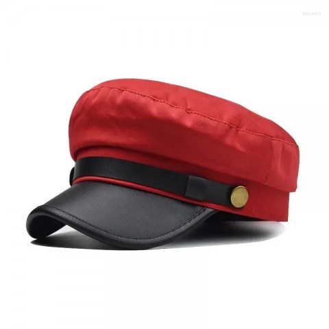Unisex Multifunction Berets ZN16850 - Comfortable PU Leather Hats for Men Women Travel