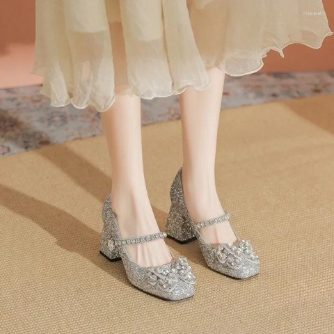 Sexy Square Toe High Heel Pumps for Women