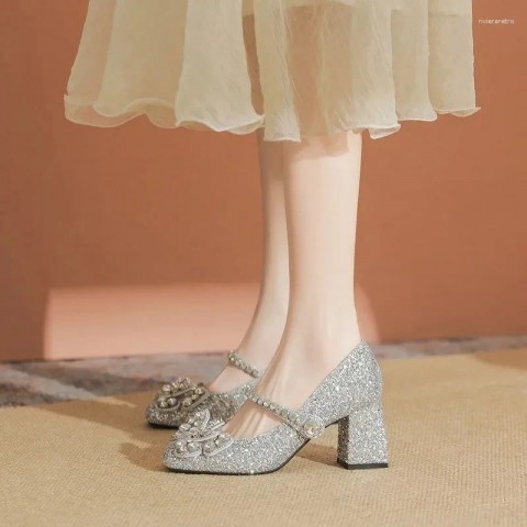 Sexy Square Toe High Heel Pumps for Women