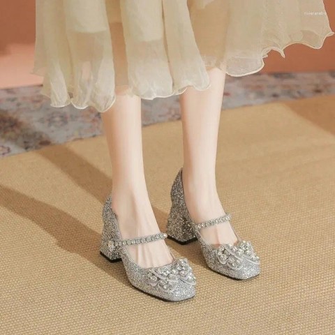 Sexy Square Toe High Heel Pumps for Women