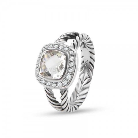 Jade Angel Minimalist Copper Ring for Women